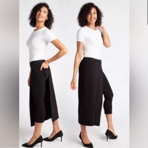 Betabrand The Sassiest Pants Black Cropped pants skirt combo size XL Petite